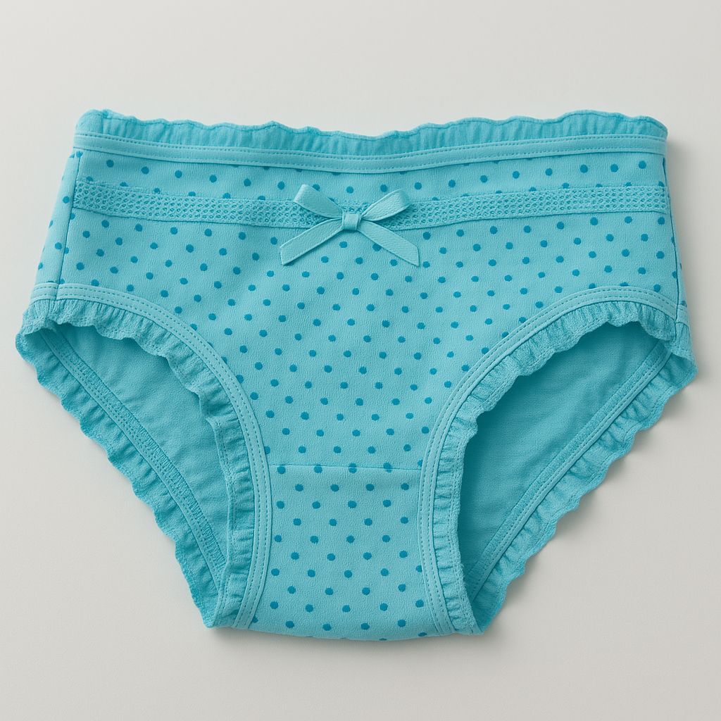DUMMY - Panty de algodon de niña de ribete